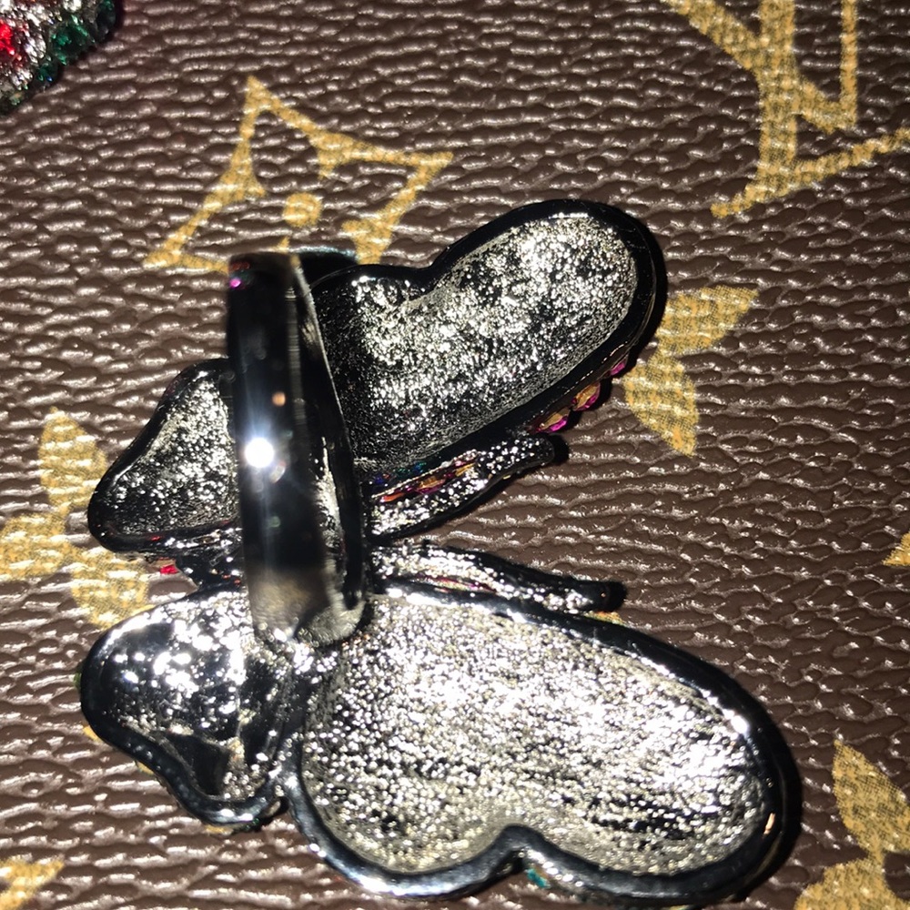 Crystal Butterfly Ring - Picture 3 of 4